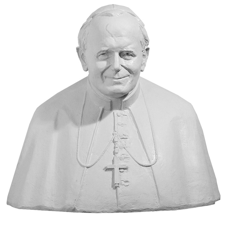 bust-sfantul-ioan-paul-ii-alb-70-cm Bust Sfântul Ioan Paul al II-lea – 70 cm