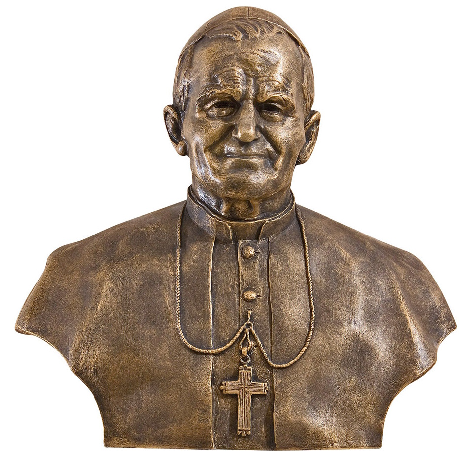 bust-sfantul-ioan-paul-ii-bronz-60-cm Bust Sfântul Ioan Paul al II-lea – 60 cm