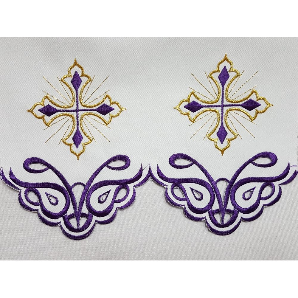 fata-altar-violet-cruci-ornamentale-aurii Față de altar violet – model 1673A