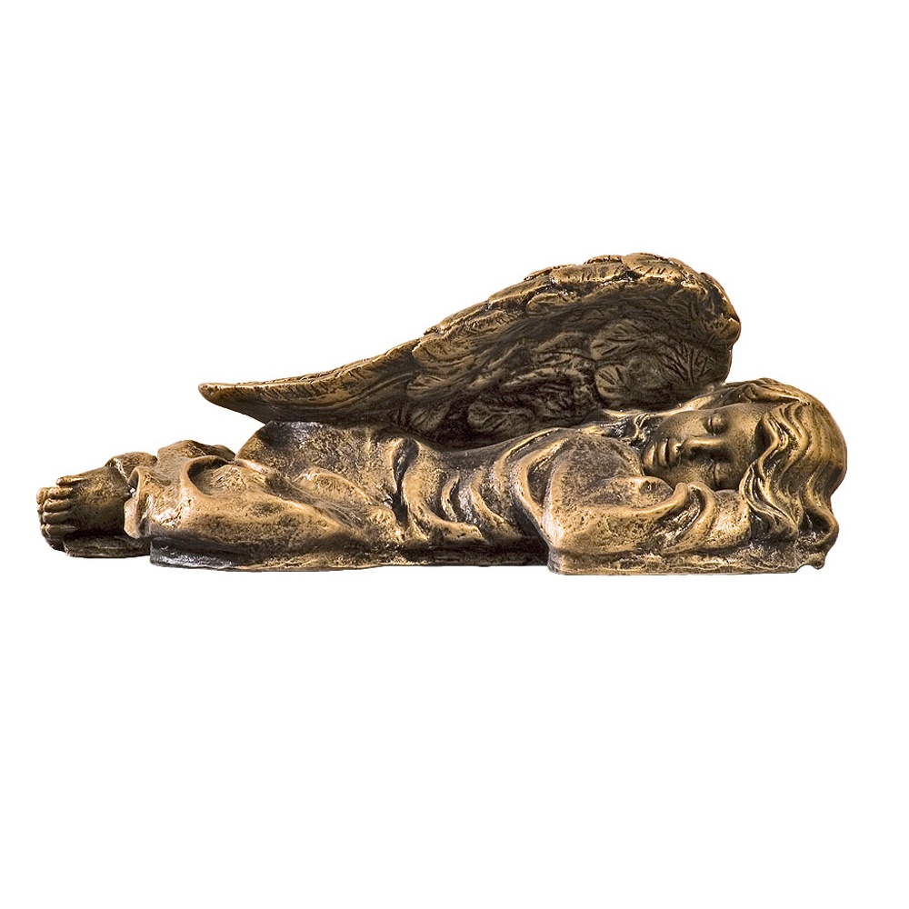 inger-culcat-bronz-30-cm Înger culcat, auriu – 30 cm