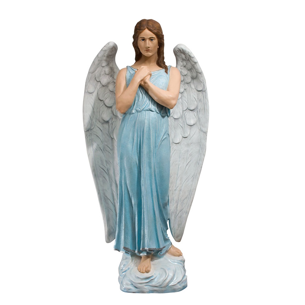 inger-maini-la-piept-bleu-140-cm Înger cu mâinile la piept, bleu – 140 cm