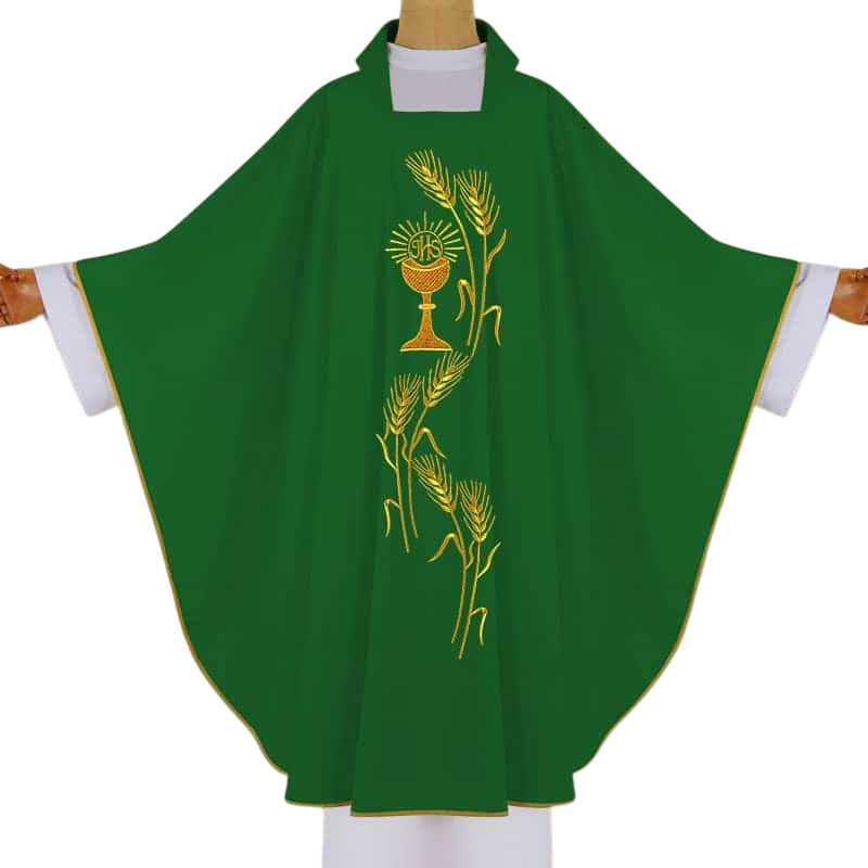 ornat - casula liturgic potir verde Ornat Potir verde
