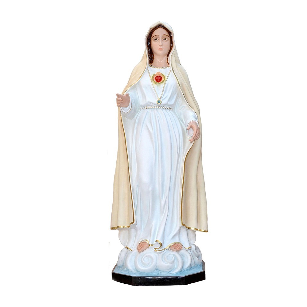 statuie-inima-mariei-fibra-sticla-180-cm-alb Statuie Inima Mariei din fibră de sticlă – 180 cm