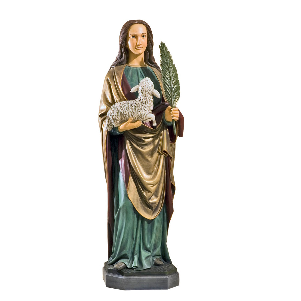 statuie-sfanta-agneza-miel-110-cm Statuie Sfânta Agneza – 110 cm