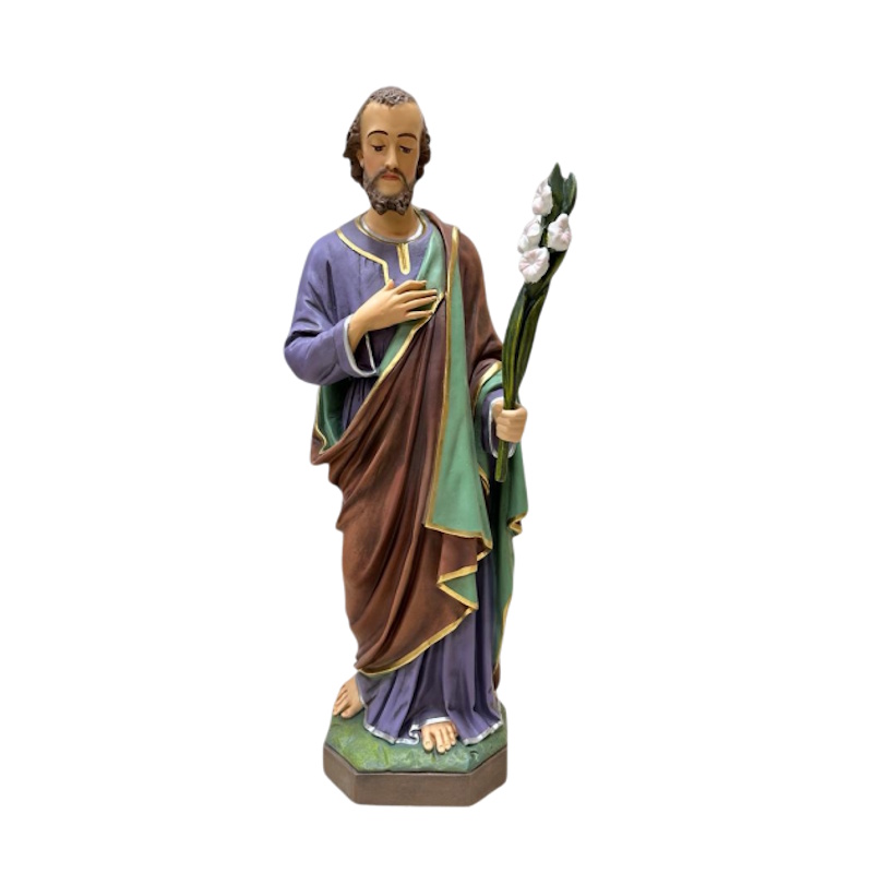 statuie-sfantul-iosif-cu-crini-85-cm Statuie Sfântul Iosif – 85 cm