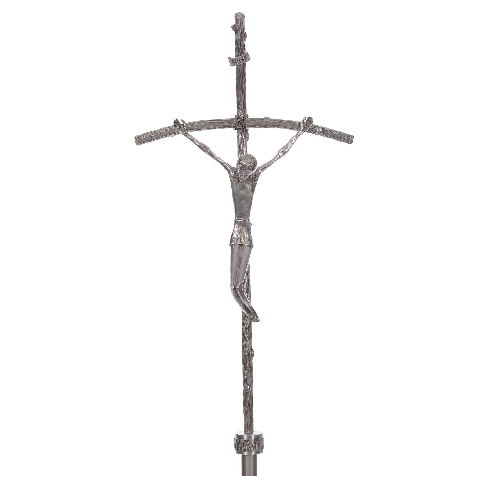 cruce procesionala 1605 Cruce procesionala din bronz argintat