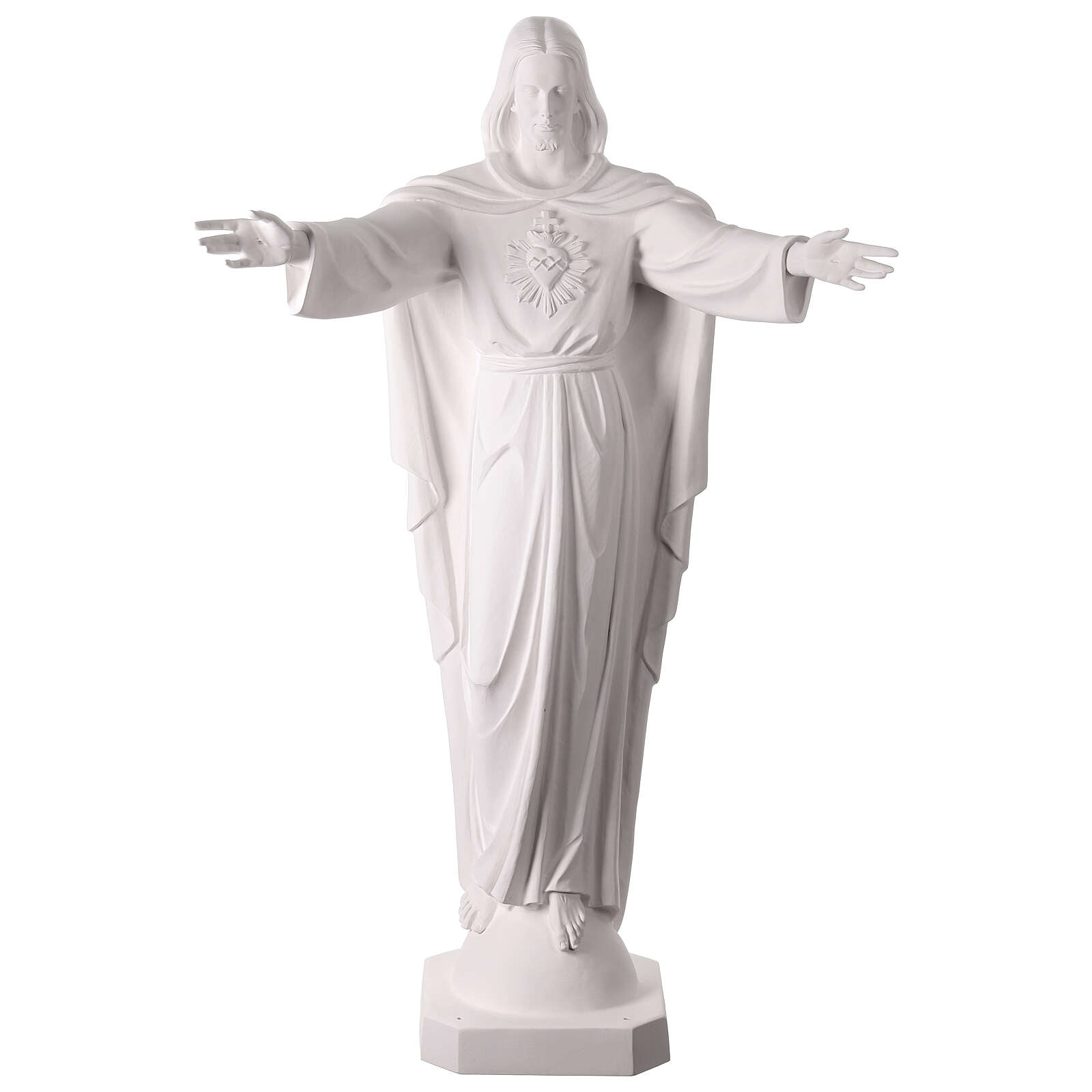 inima lui isus 160 cm alba Statuie Inima lui Isus 160 cm