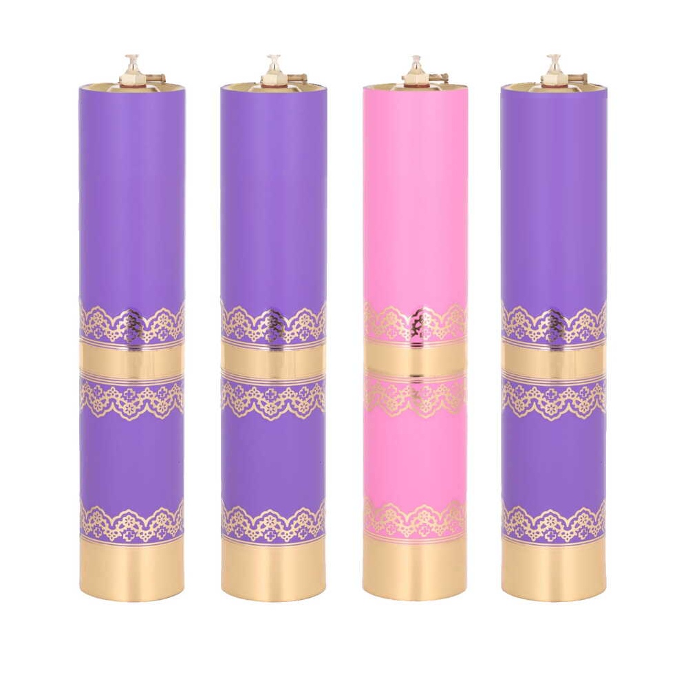set-4-lumanari-advent-parafina-lichida-31x7-5-cm Set 4 lumânări de Advent – 31 x 7,5 cm