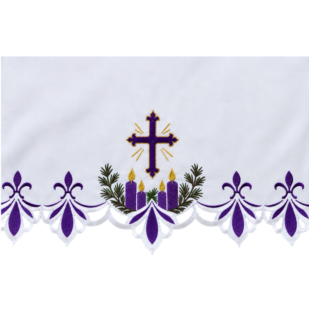 fata de altar brodata 2978 Față de altar Advent 2978