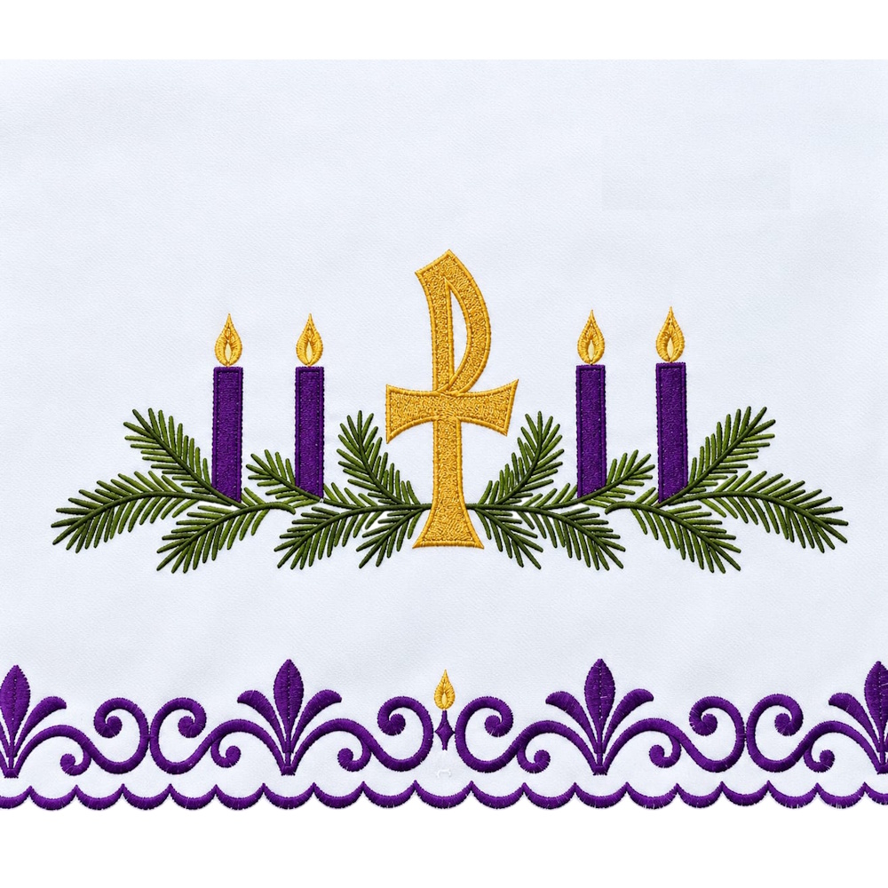 fata de altar brodata advent 2973 Față de altar Advent 2973