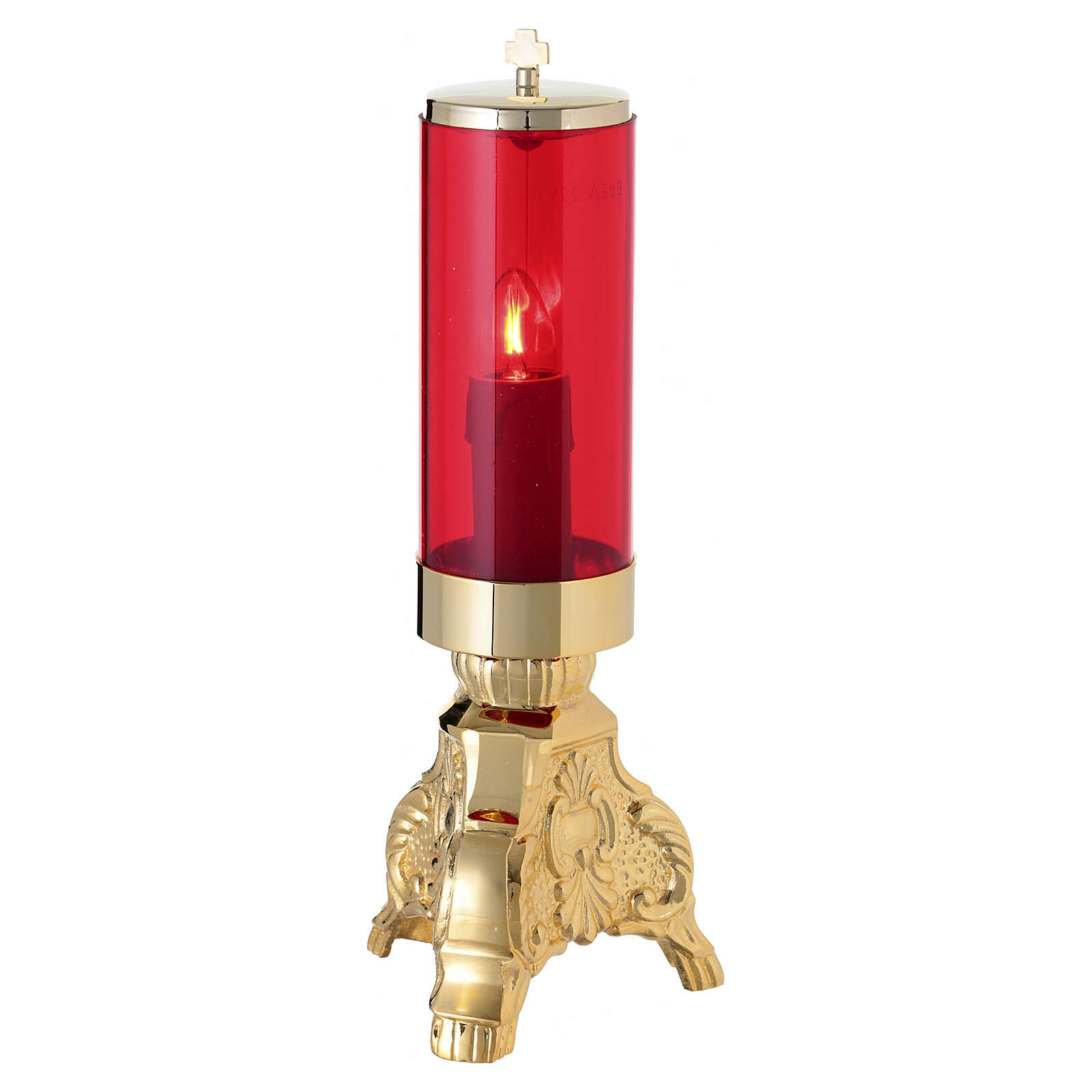 lampa vesnica electrica cu baza baroc 25 cm Lampa vesnica electrica