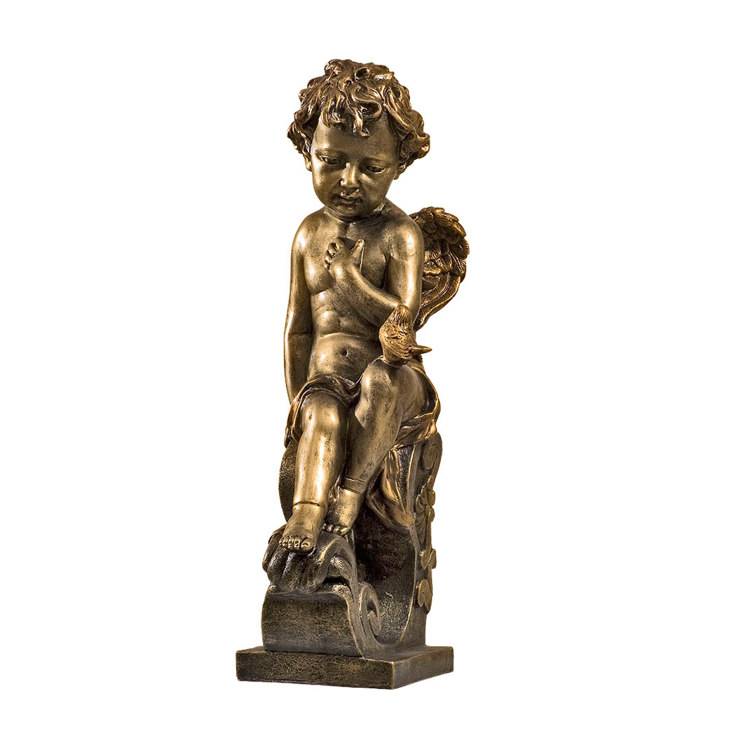 inger-cu-porumbel-bronz-47-cm Înger cu porumbel, auriu – 47 cm
